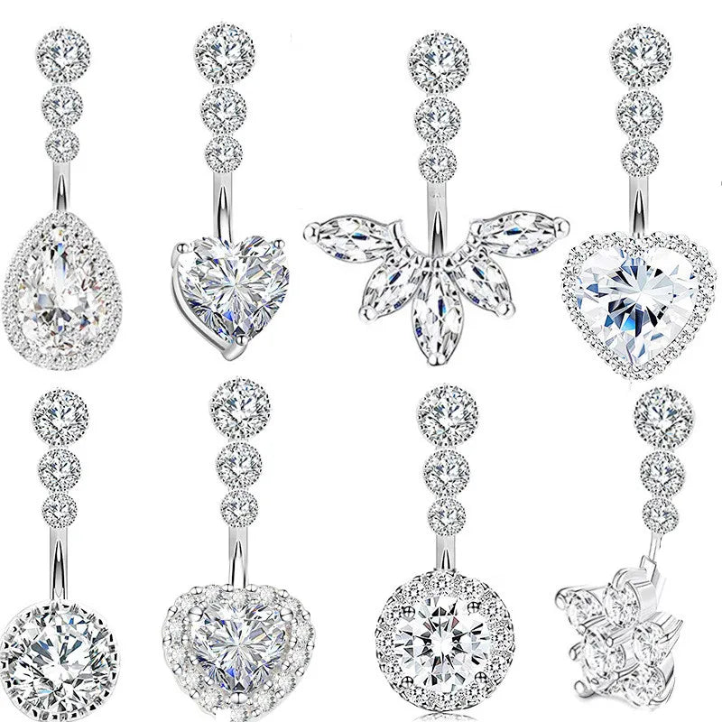 LUME Crystal Belly Button Piercings 