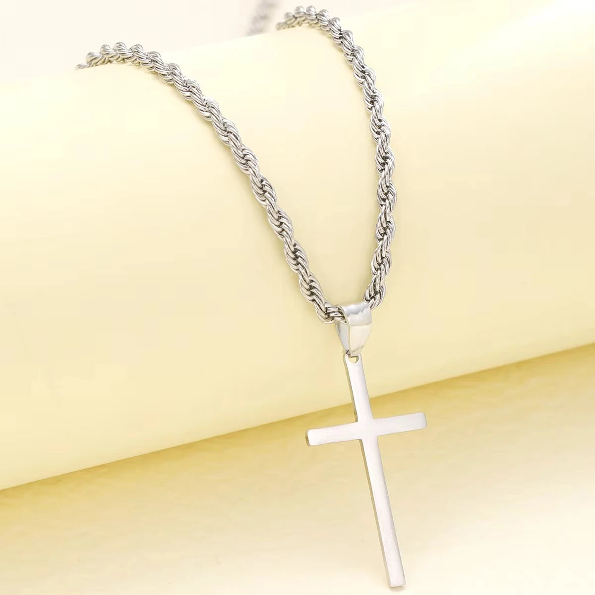 LUME New Cross Pendant Necklace for Men and Women