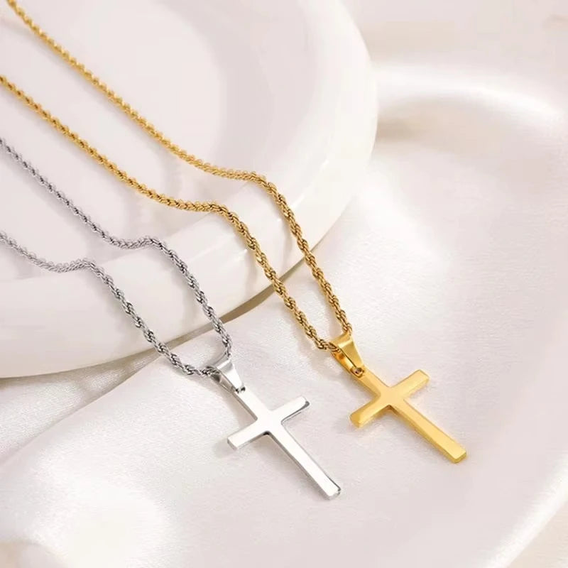LUME New Cross Pendant Necklace for Men and Women